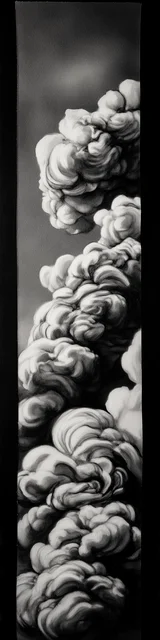 Free printable abstract cloud art bookmark featuring abstract cloud art